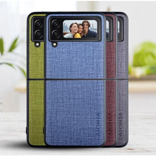 Case for Samsung galaxy Z Flip3 5G Cross pattern PU Leather design phone cover for samsung galaxy z flip 3 5g case coque funda