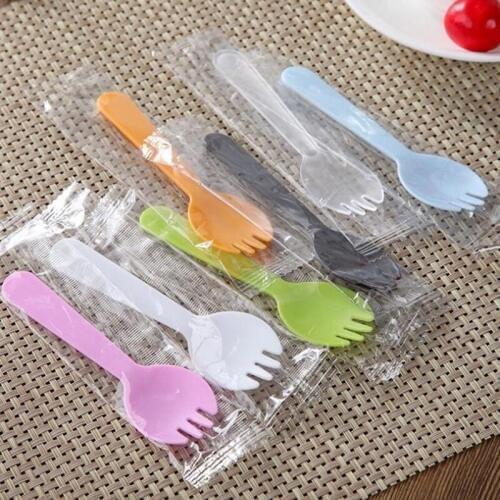 Colorful Multifunction Spoon Fork Lunchbox Camping Hiking Outdoor Utensils Cutlery Travel Necessary Color Random F20173707
