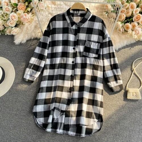 Блузки в клетку CWBshowGG China At AliExpress