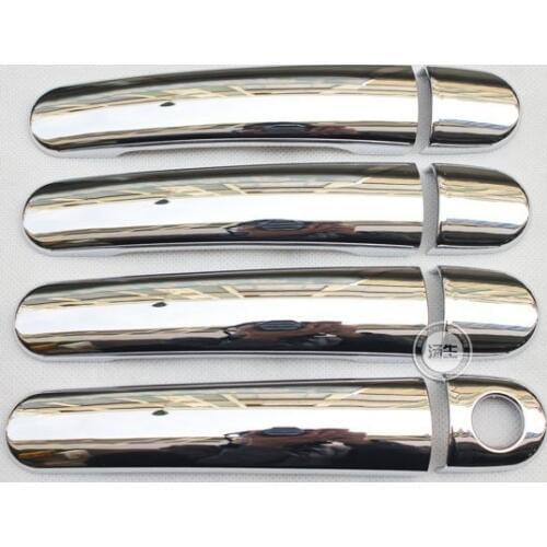 CHROME ABS Fit for Volkswagen POLO MK5, Tiguan, Lavida, Fabia Octavia 2009 2010 2011 2012 2013 SIDE DOOR HANDLE COVER TRIM