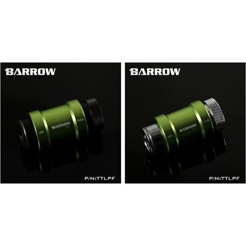Barrow PC water cooling fittings Flat push type Valve water-tap Silver/Gray/Gold/Red water cooler fitting heatsink TTLPF