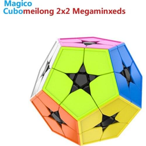 Moyu 2x2x2 megaminxeds WCA Magic Cube Stickerless 2x2 Speed Cube Educational 12 Sides Meilong Cubes Kids Puzzle Toys Gift