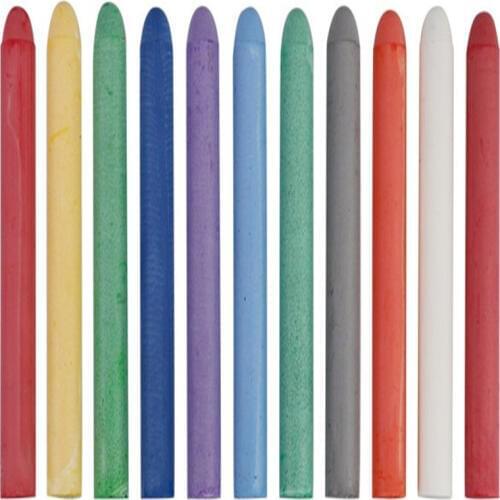 NEW 12pcs/lot Colorful Dustless Chalk Pens for Blackboard Kitchen Jar Removable 6 Colors Mark Pen Stationery Water Soluble Chalk