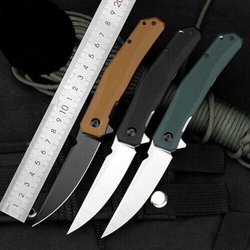Newest J111 tactical pocket D2 blade G10 handle outdoor jungle camping hunting folding knives Survival Utility knife EDC tools