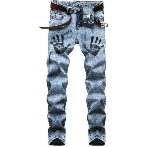 2020 New Fashion Streetwear Mens Jeans Skinny Stretch Slim Elastic Denim Pants Trousers Male Plus Size 42