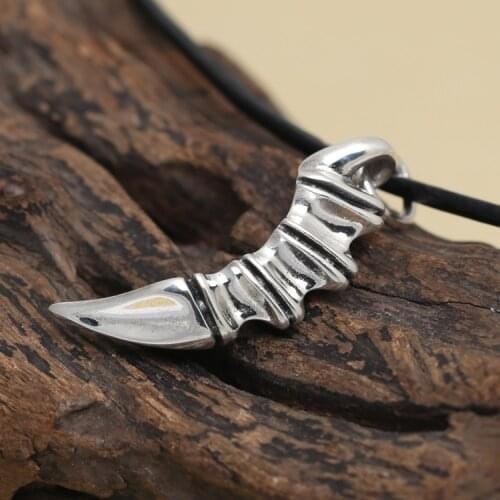 Manufacturers Wholesale S925 Sterling Silver Jewelry Retro Thai Silver Personality mens Talons Pendant