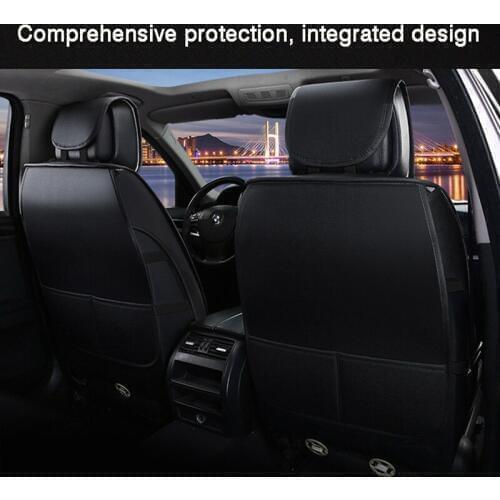 HLFNTF Fully-enclosed leather plus linen four season For Infiniti Q50L QX50 ESQ Q70L QX60 Q60 QX70 Q50 QX30 car seat cushions