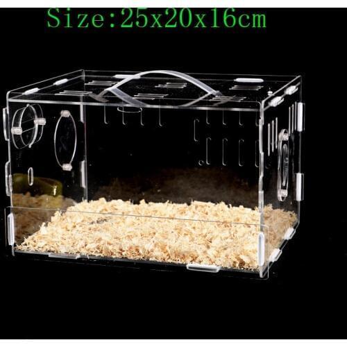 Transparent Hamster Nest Acrylic Guinea Pig Cage Single-Deck Villa Hamster Baby Supplies