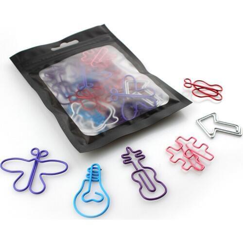 New Paper Clip Multi Shape Pin Paper Clips Office Accessories Paperclips Office Supplies Clipes Cute Paper Clips Decorative Rose