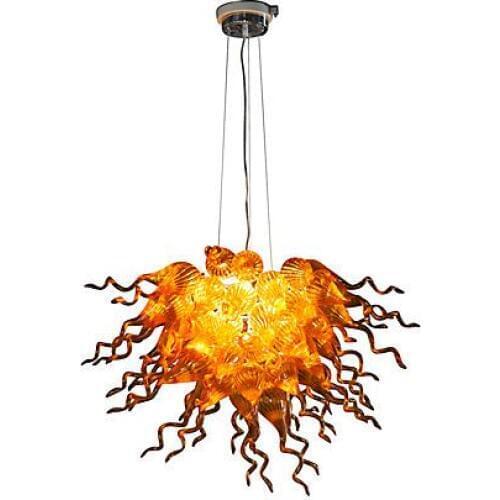 Modern Crystal Flower Chandelier Dinning Room Cafes Bar Light Led Bulbs Hand Blown Murano Glass AC 110/120/220/240V