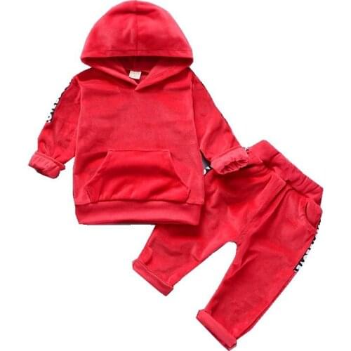 New Autumn Baby Fashion Clothes Children Boys Hoodie Girls Pants 2pcs/set Spring Kids Toddler Clothing Infant Casual Tracksuit