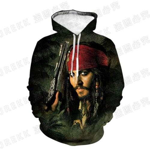 Pirates of the Caribbean Hoodies Fashion Men Women Children 3D Print Streetwear Pullover Long Sleeve Boy Sweatshirts Cool Coat
