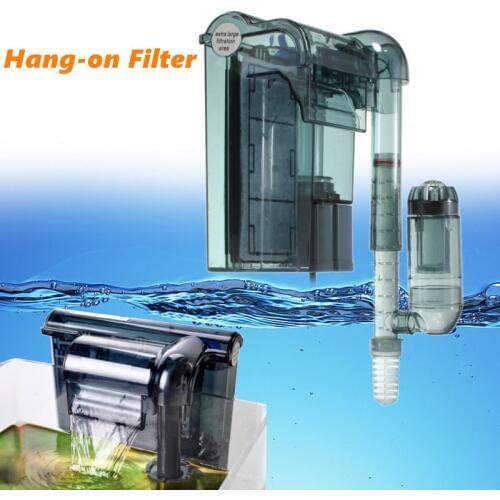 220V External Aquarium Filter Fish Tank Waterfall Sponge Filter Box Mini Hang on Water Circulation Filter Pump Filtro Acuario