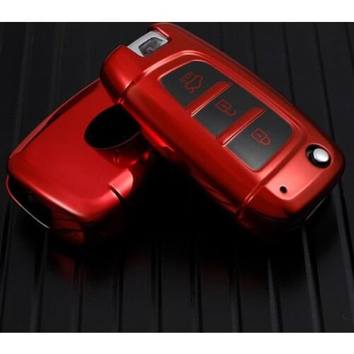High Quality TPU Car Foldable Key Case Cover Holder Shield For Hyundai Elantra Solaris 2017 Santa Fe Verna Tucson i35 i40 Shell