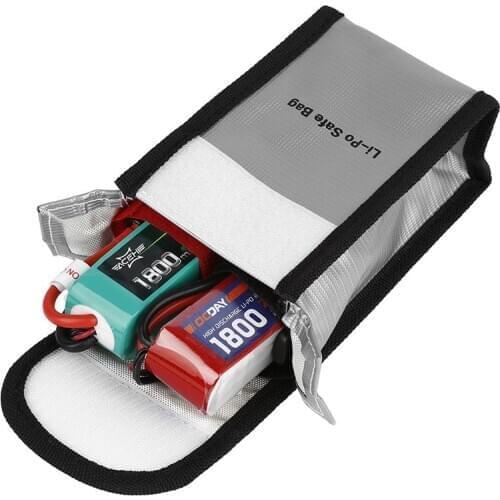 1pcs Lipo Battery Safety Bag Lipo Battery Guard Bag Charge Sack Battery Protection Bag for LiPo Battery 90mm x 55mm x 150mm