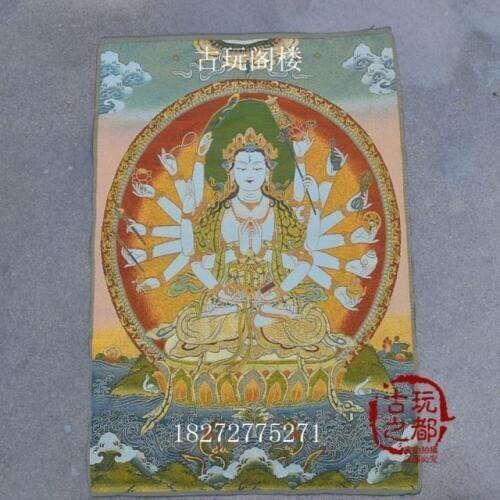 Chinese Boutique collection Thangka embroidery Thousand-hand Bodhisattva diagram
