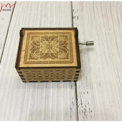 1pcs wood gift Anniversary or Best friends gift music box wood wooden music box
