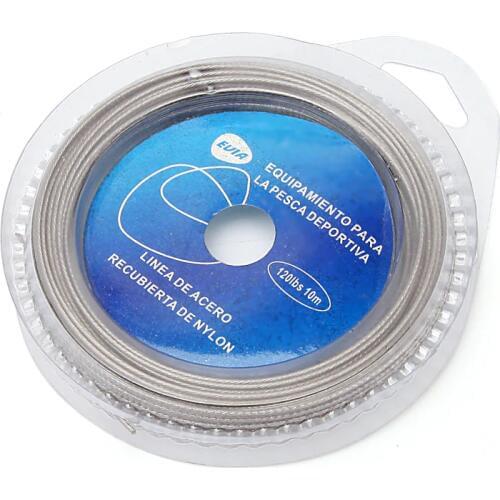 1PCS Fishing steel wire Fishing lines 10m max power 7 strands super soft wire lines Cover with plastic Waterproof GSX рыбалка