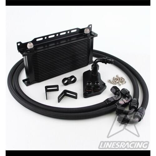 19 Row AN10 Oil Cooler Kit For BMW 3 series F30 F31 F35/N20+Mounting Bracket BK