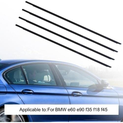 4Pcs Outer Seal Belt Waterproof Window Glass Weatherstrip for BMW E60 E90 F35 F18 F45