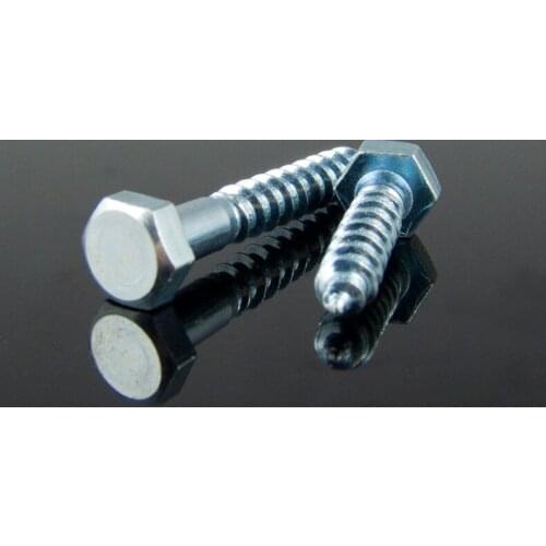5pcs M10 carbon steel hexagon self-tapping screws self-attack hex screw furniture decoration bolts 40-90mm length