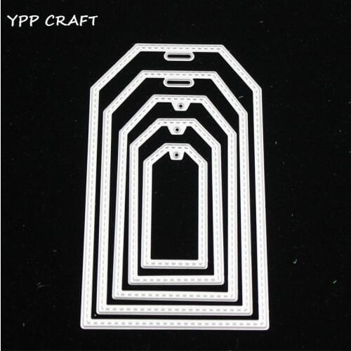 YPP CRAFT New 5pc Frame Metal Cutting Dies Stencils for DIY Scrapbooking/photo album Decorative Embossing DIY Paper Cards