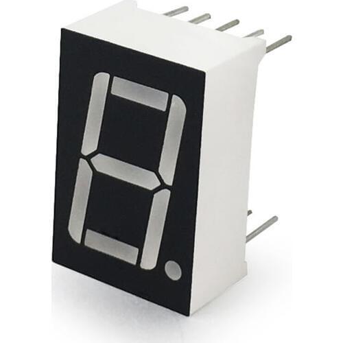 MCIGICM 20pcs 7 segment Common Anode 1 Bit digital Tube 0.56" 0.56in. Red LED Display 7 segmentos LED Digital tube