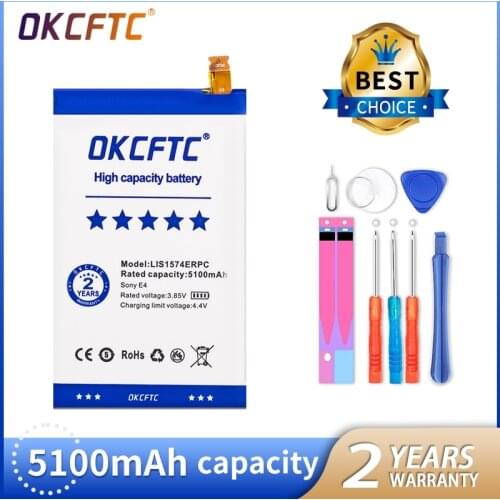 OKCFTC LIS1574ERPC 5100mAh Battery for Sony Xperia E4 E4G E2003 E2033 E2105 E2104 E2115