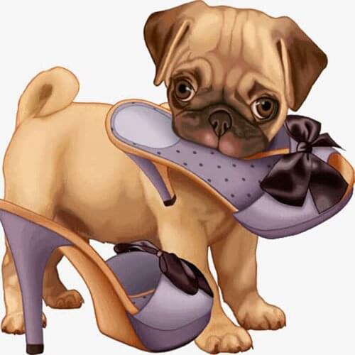 Kexinzu Full Square Round Drill 5D DIY Diamond Painting "Cartoon Animal High heels" Embroidery Cross Stitch Mosaic Home Decor