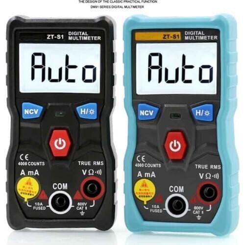 Automatic Digital Multimeter Blue / Black Multimeter LED Display Overload Protection DC AC Voltmeter Wireless APP Control Tester