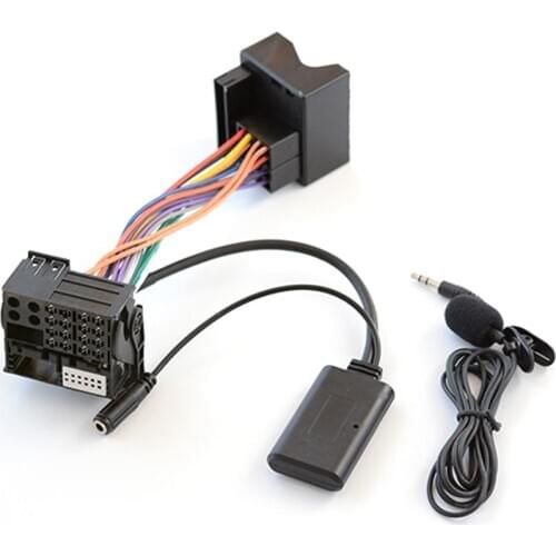 Car Radio Bluetooth 5.0 AUX-IN Cable Microphone Handsfree Adapter Harness Kit for Mercedes Benz Comand APS NTG CD20 30/50