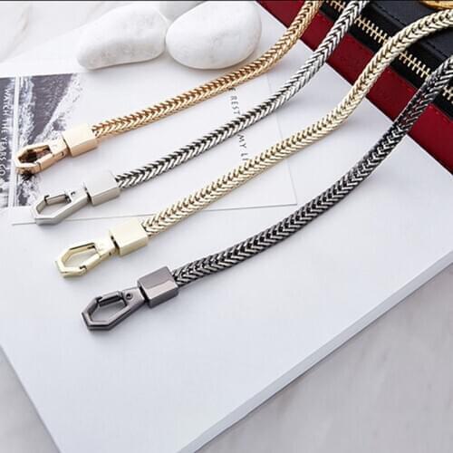 Bag Chain - DIY Gold/Silver/Gun Black Bag Strap 6mm Replacement Purse Chain Shoulder Bag Straps Small Handbag Purse Handle Chain