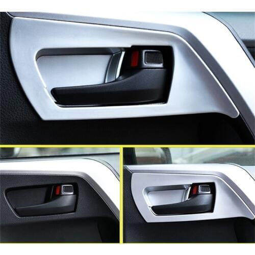 For Toyota RAV4 RAV 4 2016 2017 2018 ABS Interior Inner Car Door Handle Bowl Cover Frame Trim Sticker Auto Styling Accessories