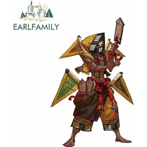 EARLFAMILY 13cm x 8.4cm For Cartoon Motorcycle Car Stickers Windshield Decal Funny Graffiti Waterproof For JDM SUV RV Decor