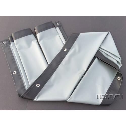 Rear Projection Screen 180 Inch 4:3 with Grommets, Translucent PVC Material, Gray, for Any HD Smart DLP Home Theater Projectors