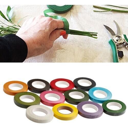 Florist Stem Tape - Wire Floral Work - Buttonholes Craft Floristry Green