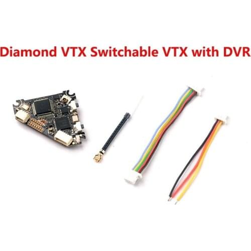 Happymodel Diamond VTX 5.8G 40ch 25mw-200mw Switchable VTX DVR for Mobula7 Reddevil Trashcan mini RC FPV Racing Drone 20%OFF