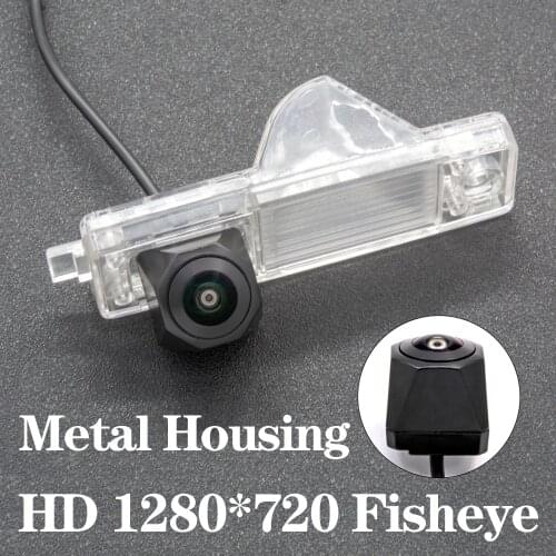 HD 1280*720 Fisheye Metal Housing Car Reversing Rear View Camera For TOYOTA Highlander XU40 2003-2012 Lexus RX 300 MK1 1999-2003