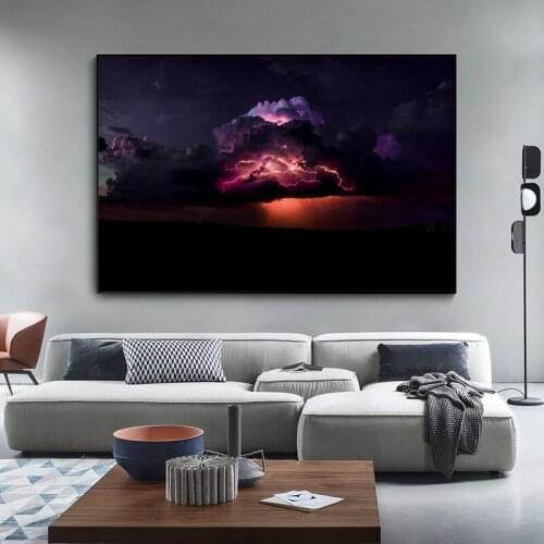 Art Canvas Black Cloud Painting Wall Art Posters and Prints Living Room Decoration Pictures for Living Room Home Decoration