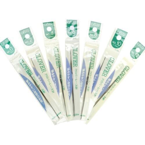 Imported From Japan CLOVER Lace 0-12 Crochet Metal Sweater Needles Knitting Tools DIY