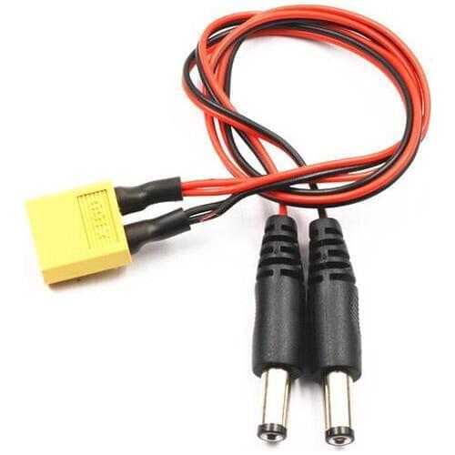 XT60 Male to DC 5.5/3.5 Power Cable For FPV Goggles Battery Receiver Monitor