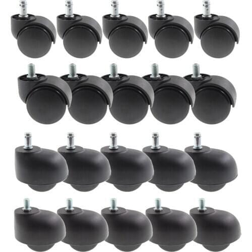 Office Chair Caster Wheels,Swivel Stem Caster Wheels Replacement Wheels for Floor and Carpet,Computer Desk Chair Universal Fit