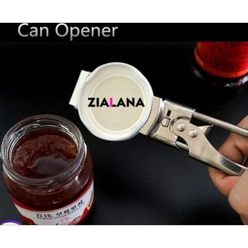 Multifunctional Can Opener Canned Sealed Cap Bottle Stainless Steel Manual Gripper Kitchen Tool Supplies