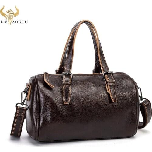 Fashion Real LEATHER Coffee Famous Brand Luxury Ladies Small handbag Shoulder bag Women Designer female Retro Cross-body bag 228