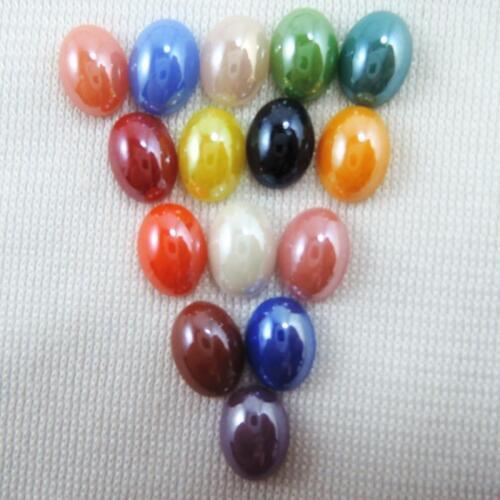 New Mixed Colors 200pcs 6*8mm Oval Flat Glass Drill Ceramics Flatback Rhinestones For Art Craft Scrapbooking Garment Decor BL10