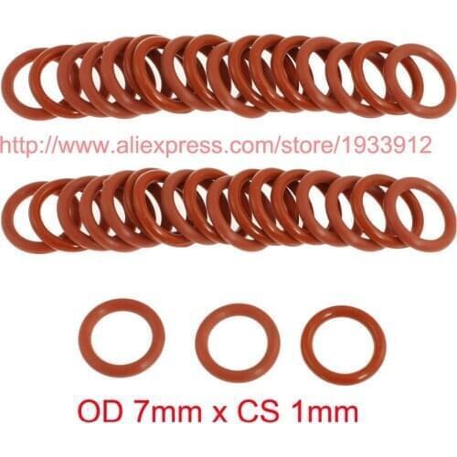 OD 7mm x CS 1mm silicone VMQ o ring o-ring oring sealing rubber