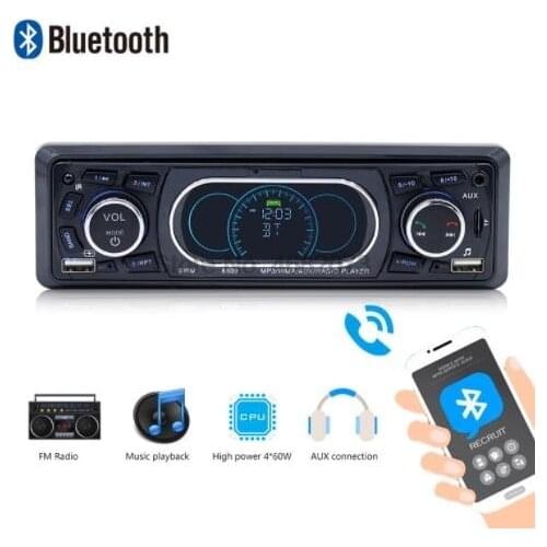 By DHL or Fedex 10pcs Car MP3 Player Stereo Audio Remote Control MP3 Player 1 Din AUX/TF/USB FM Bluetooth Car Radio SWM 8809