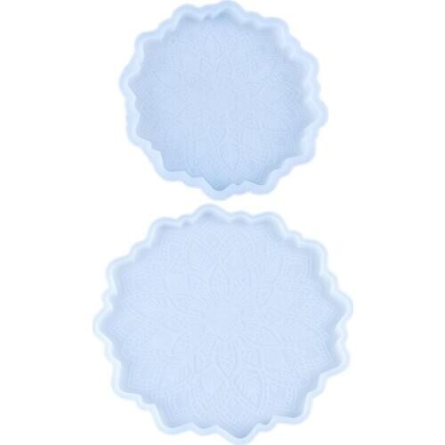 Crystal Epoxy Resin Mold Sunflower Coaster Silicone Mould DIY Crafts Cup Mat Pad Making Tool dropshipping