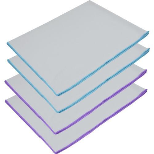 Sinland Microfiber Towel Glass Polishing Cloths For Wine Glasses Stemware Dishes Stainless Appliances 20Inchx25Inch 4 Pcs