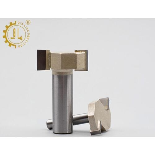 T shank bits shaped T-type milling cutter slotting, cutting and trimming Engraving Edge Trimmer Router Bit Drawer Knife T Type